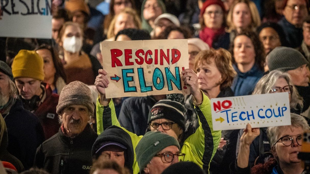 Protesta contra Elon Musk i Donald Trump a Washington | EP