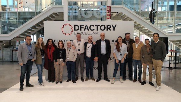 El equipo de 9Altitudes, en el DFactory de la Zona Franca | Cedida