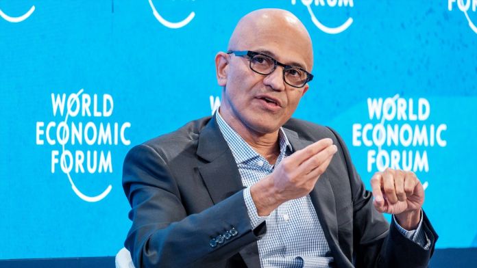 El CEO de Microsoft, Satya Nadella, al Fòrum Econòmic Mundial | EP