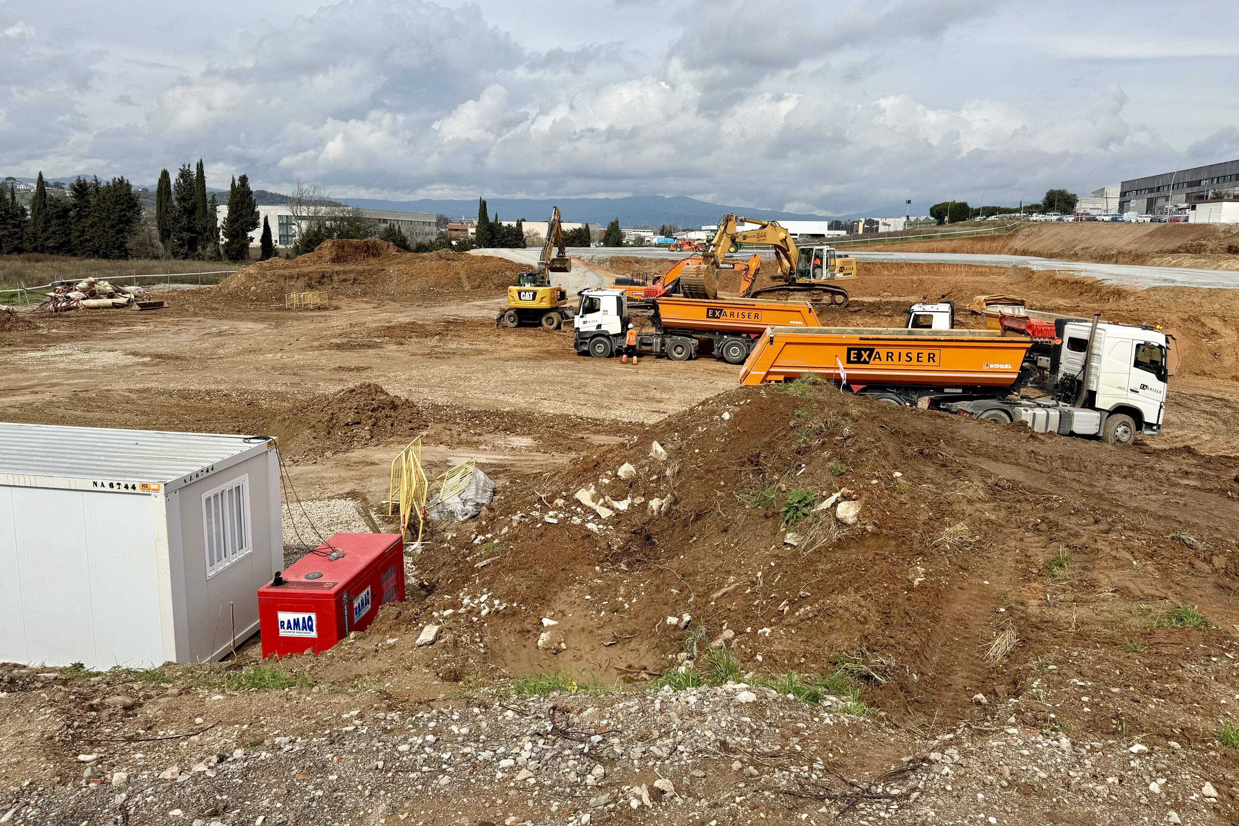 Terrenos donde se está construyendo la nueva planta de K·Line en Lliçà del Vall | ACN