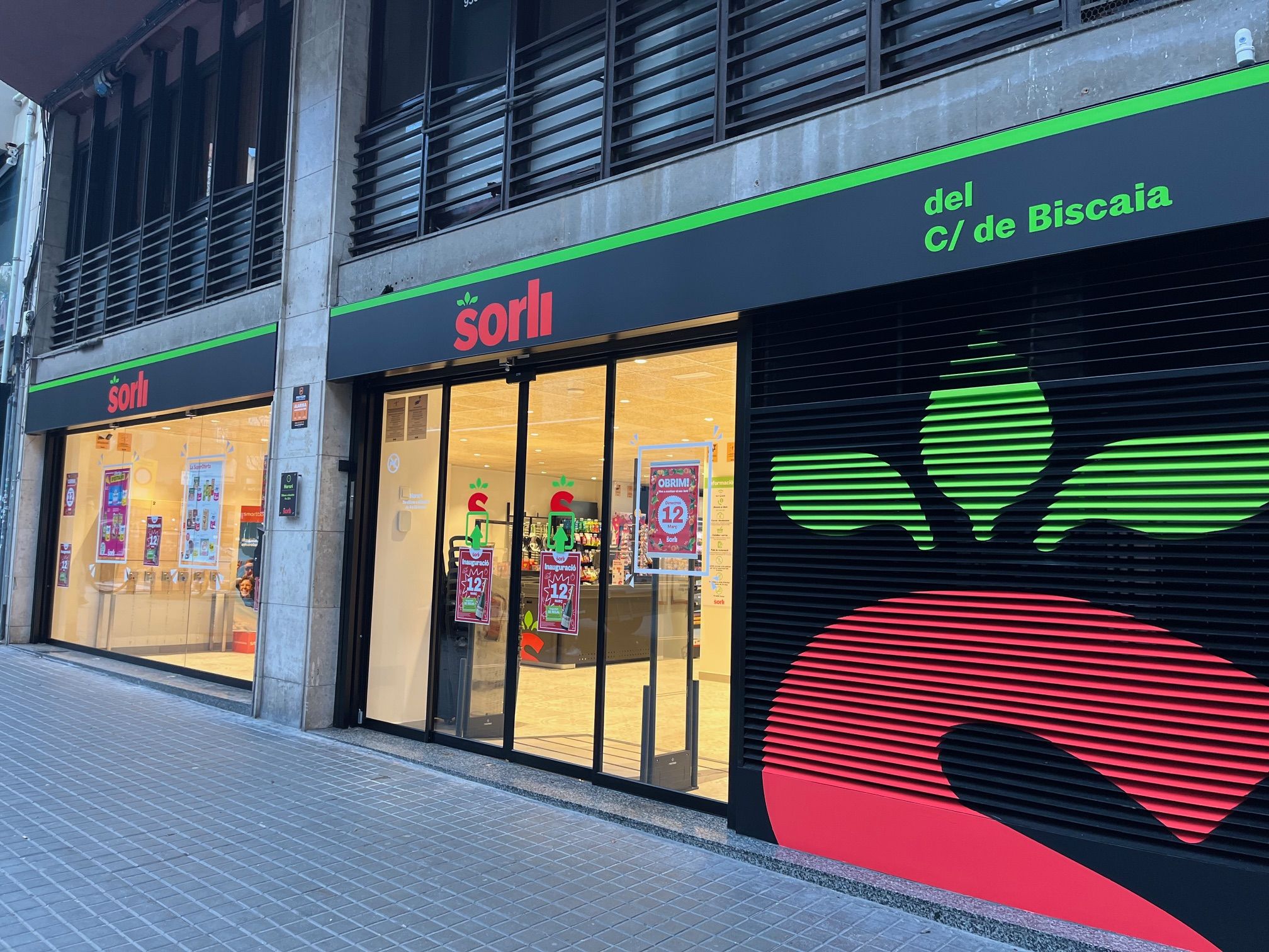 Un supermercat Sorli al carrer Biscaia de Barcelona | Cedida