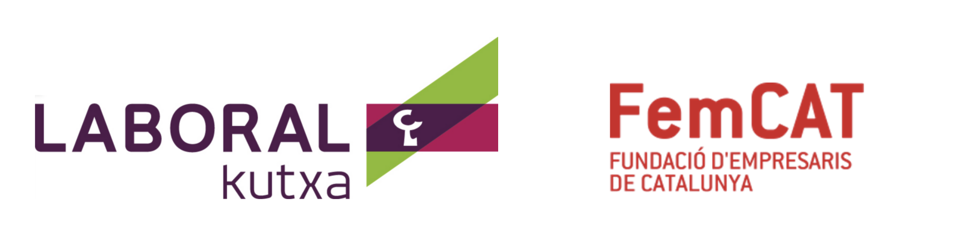 FEMCAT I KUTXABANK LOGOS