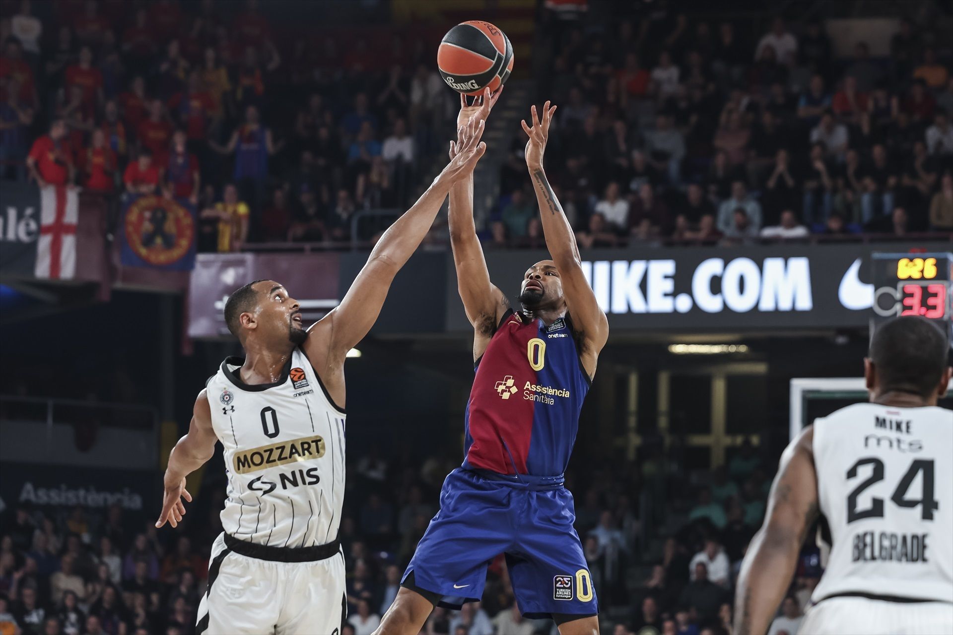 El jugador de bàsquet del Barça, Kevin Punter, al Palau Blaugrana | EP