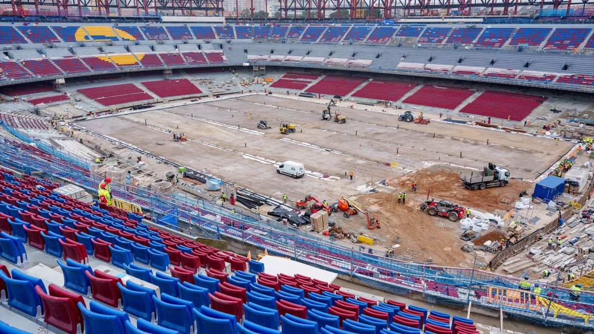 Interior de l'Spotify Camp Nou a principis de març de 2025| EP