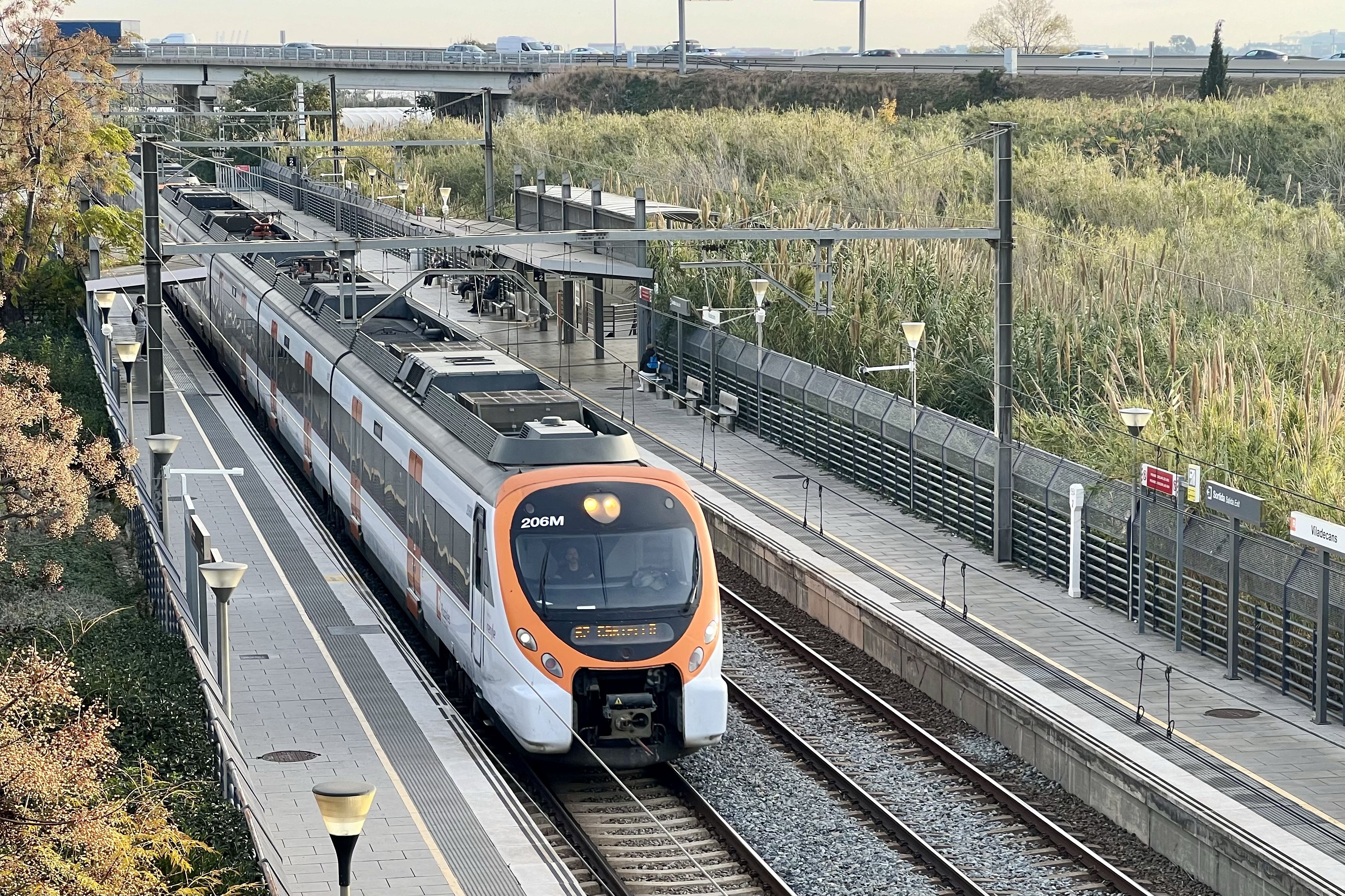 Un tren parado en la estación de Viladecans | ACN