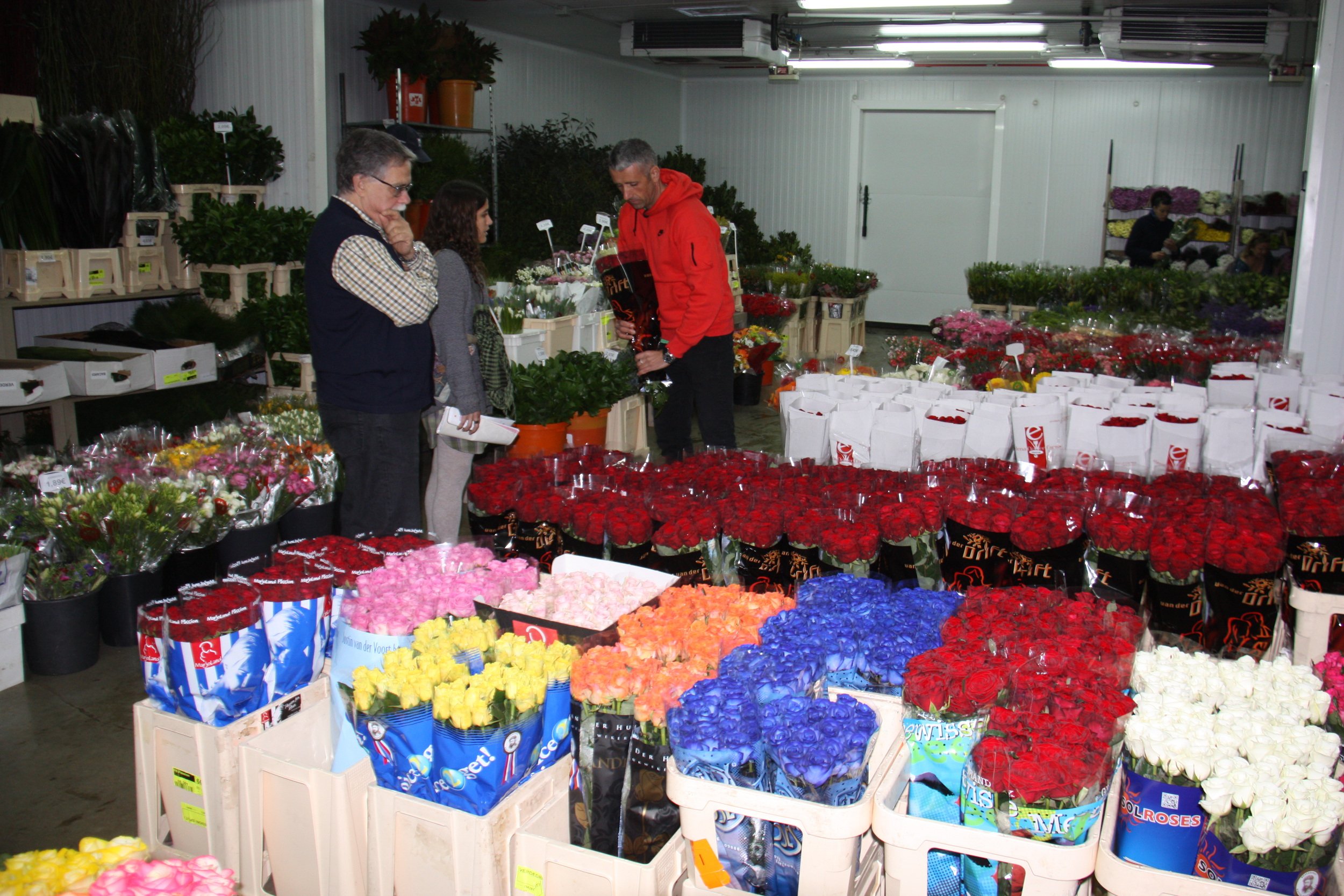 Venda de flors a Mercabarna