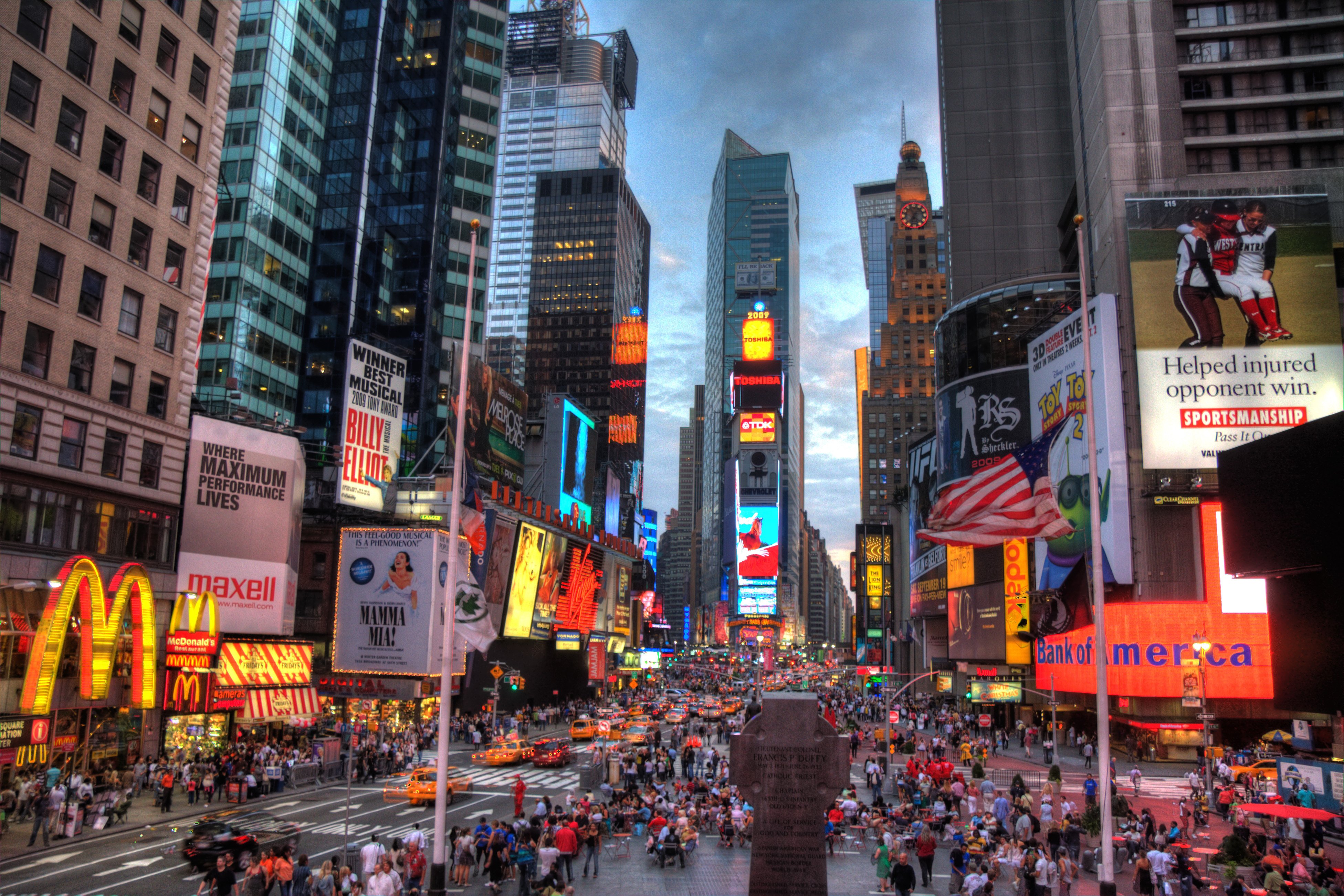 Vista de Times Square, a Nova York