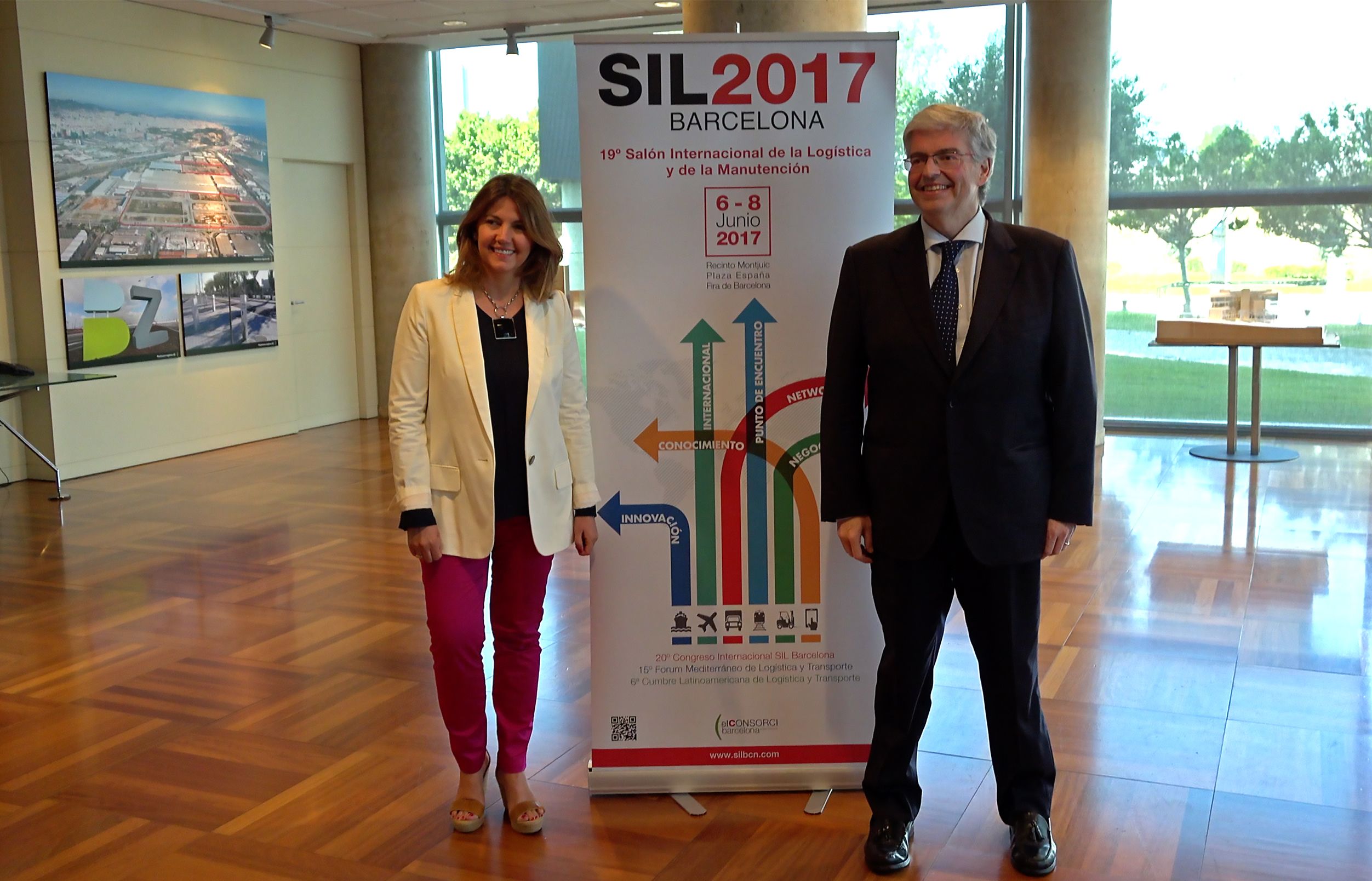 El President del SIL, Jordi Cornet, i la Directora General del SIL, Blanca Sorigué.