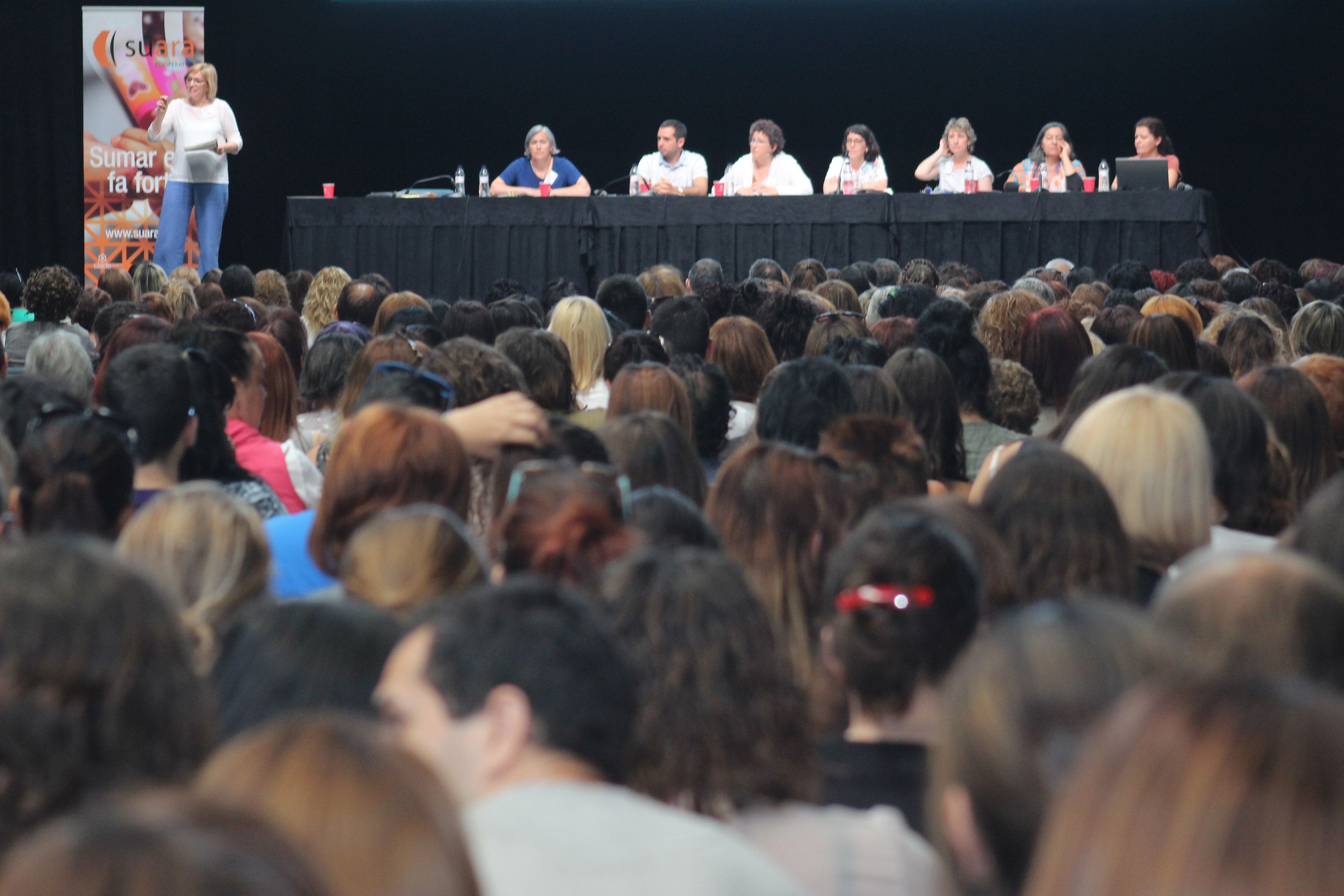 Imatge de l'assemblea de Suara Cooperativa al juny del 2017