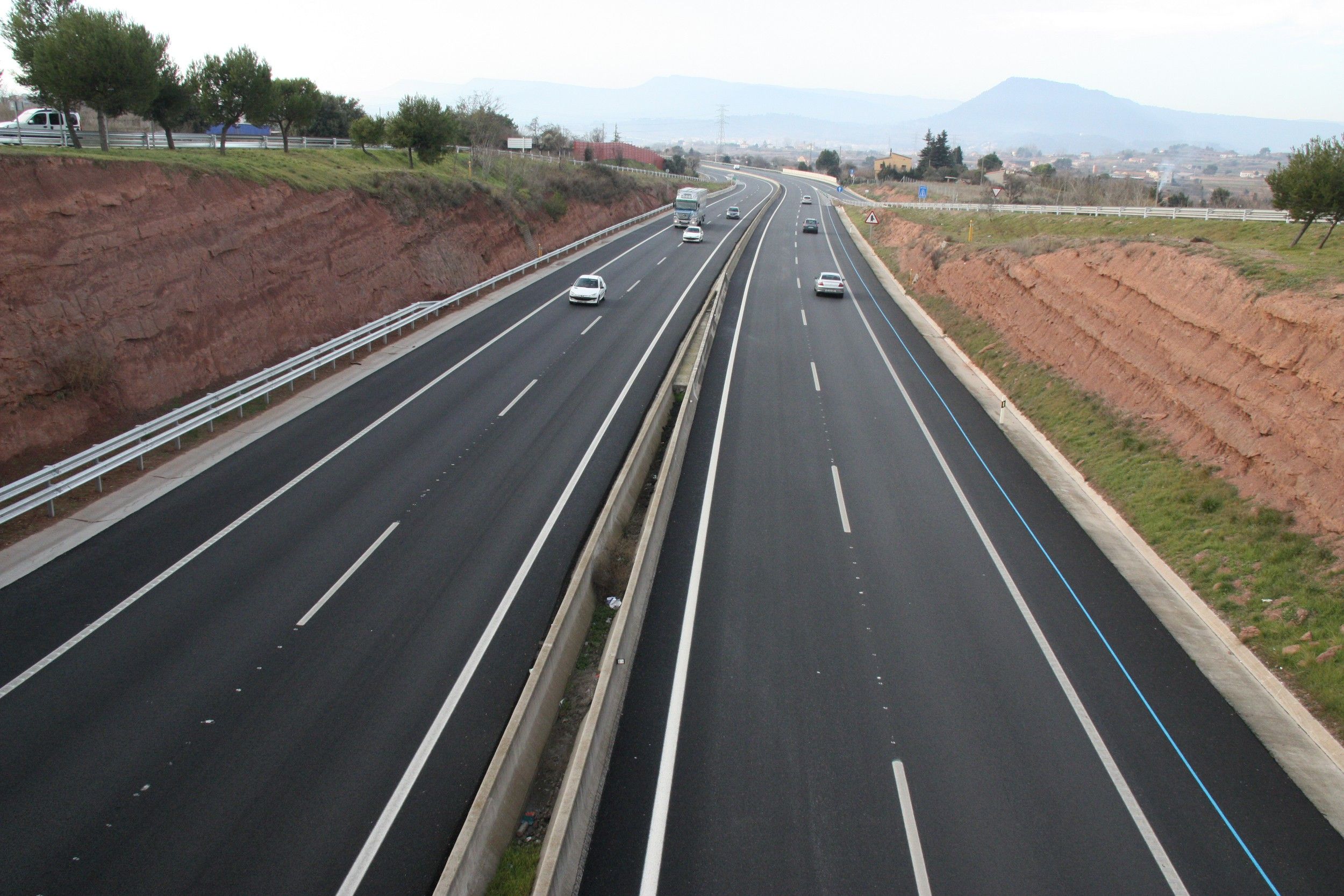 L'Eix Transversal a l'alçada de Manresa