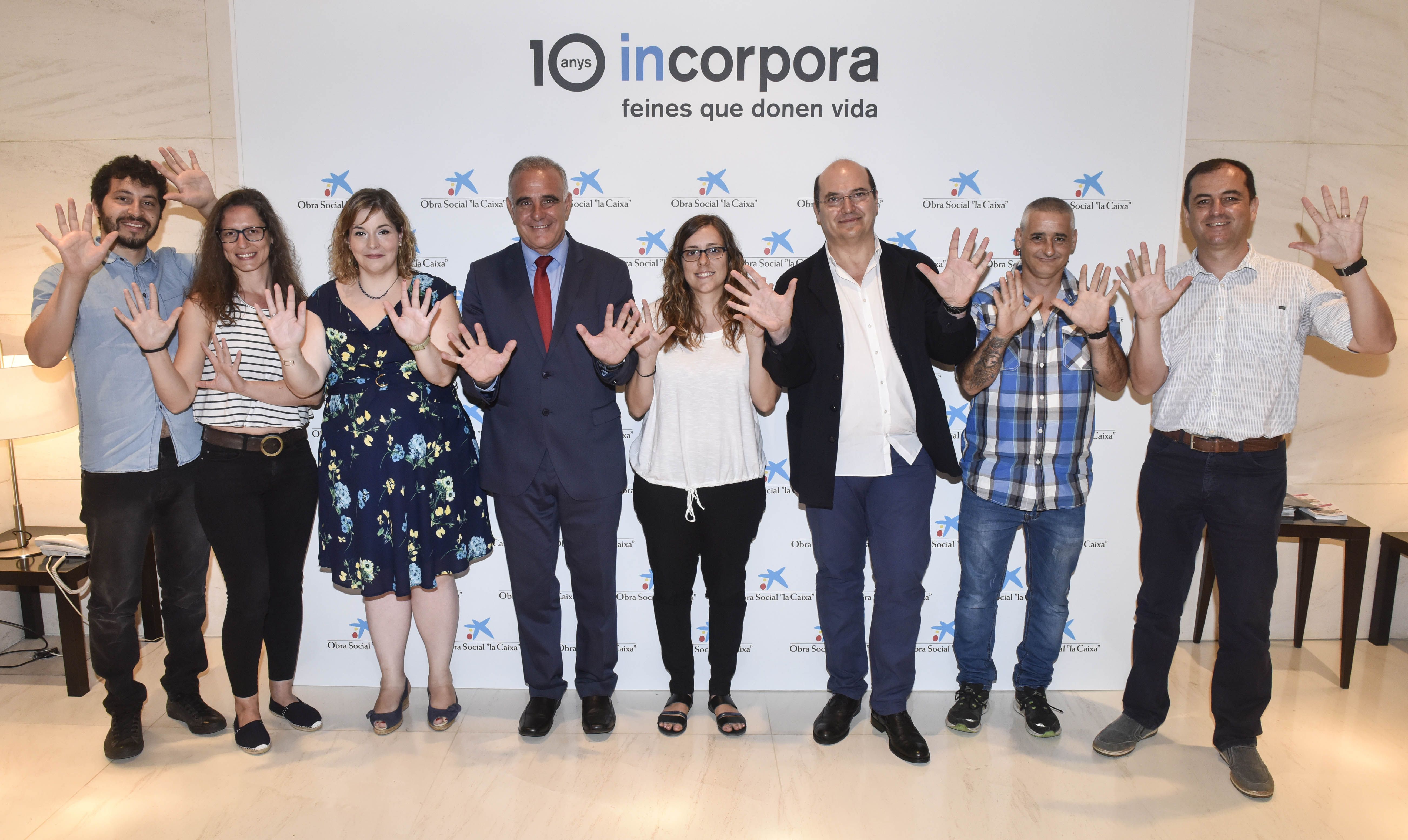 10 anys a Catalunya d'incorpora el programa d'integració laboral de L'Obra Social "la Caixa"