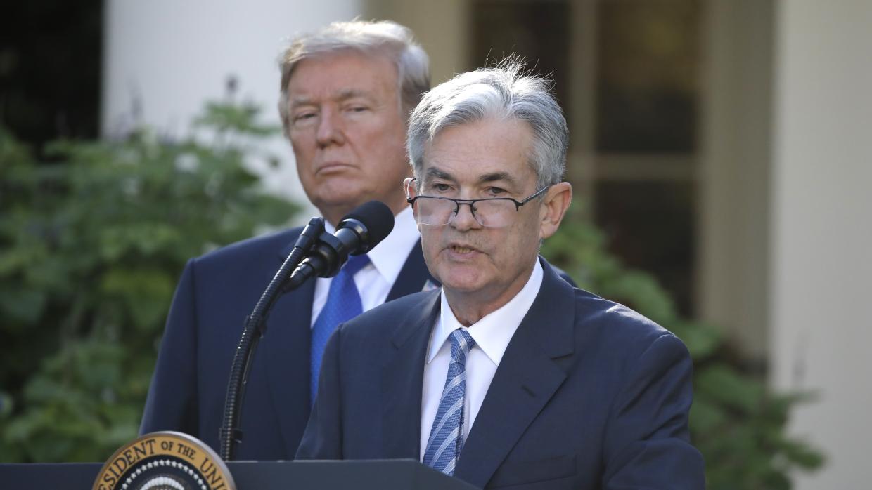 El nou dirigent de la FED, Jerome Powell, amb el president Trump