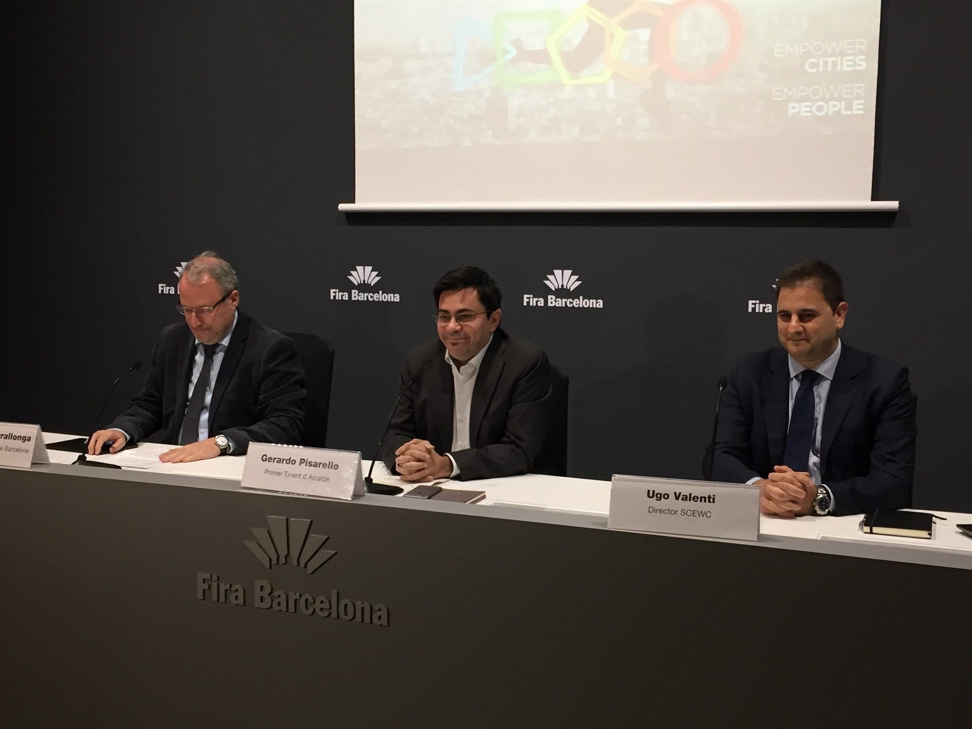 Pisarello durant la presentació del nou Smart City World Congress