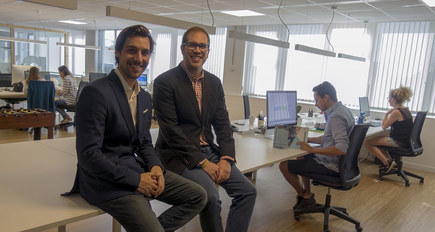 Aleix Fajardo i Xavier Trallero, fundadors d'Airning | Cedida