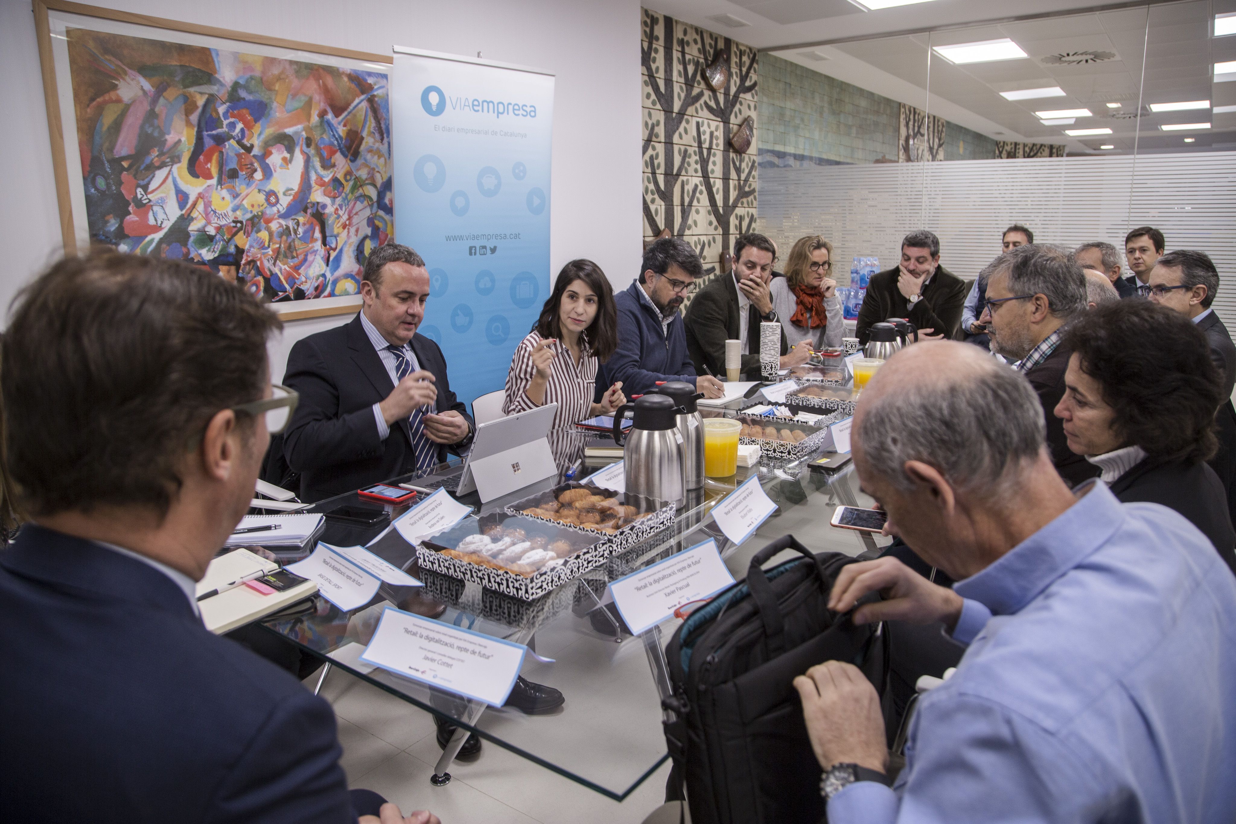 El almorzar-coloquio celebrado en el centro de negocios de IberCaja. | Àngel Bravo