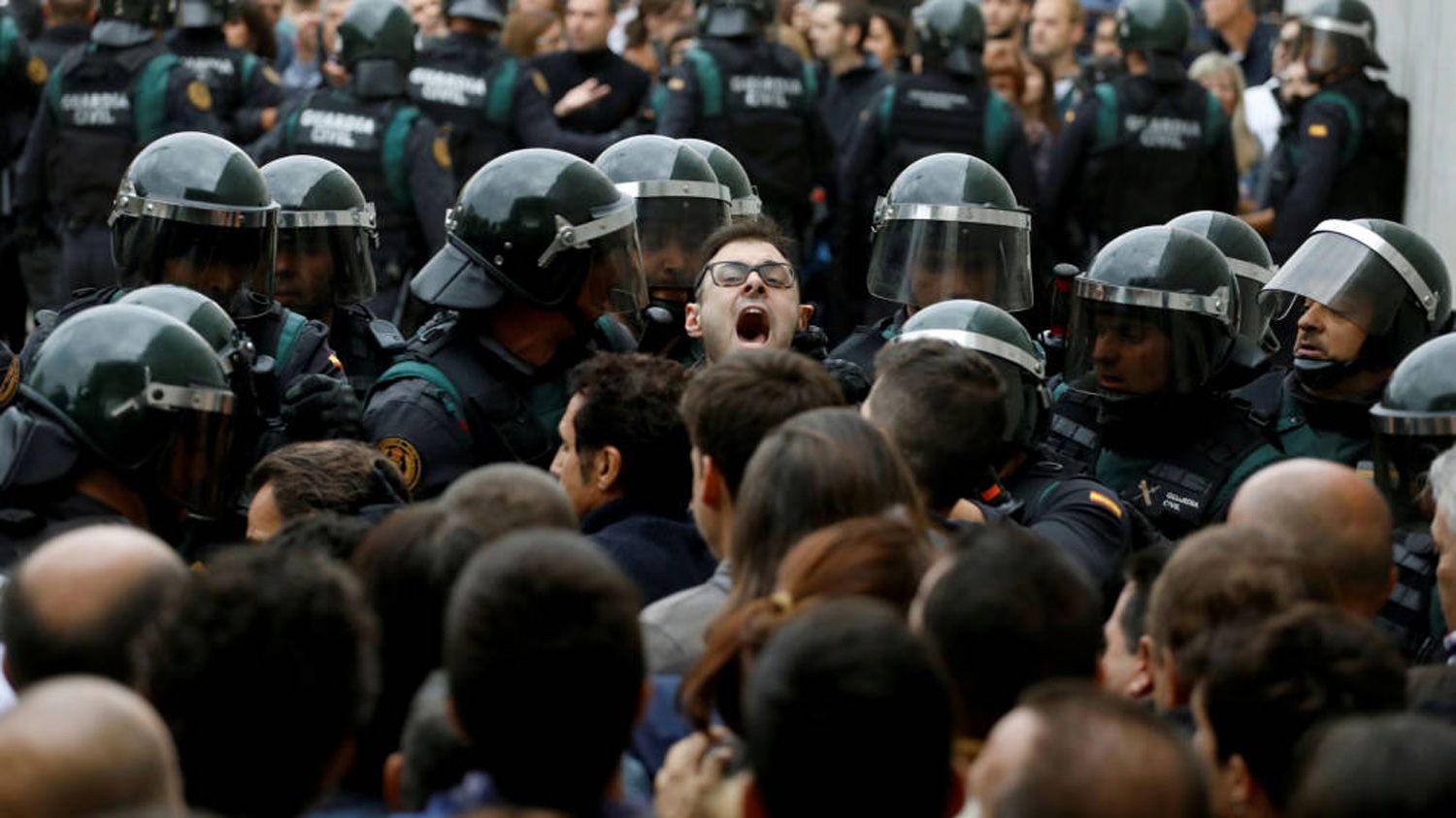 Càrregues policials durant el referèndum de l'1 d'octubre