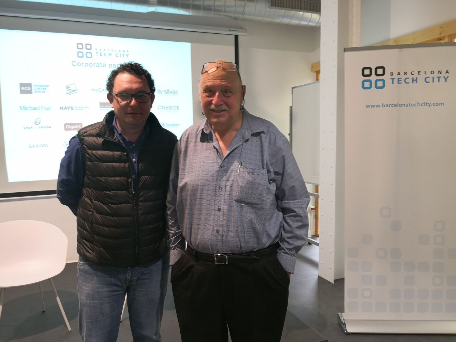 Aleix Valls i Yossi Vardi al Pier 01 de Barcelona Tech City | Cedida