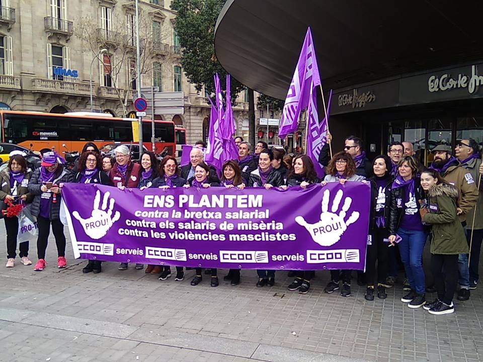 Concentració per a la primera vaga de dones treballadores el 8 de març | CCOO