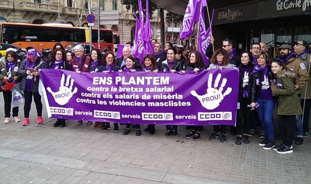 Concentració per a la primera vaga de dones treballadores el 8 de març | CCOO