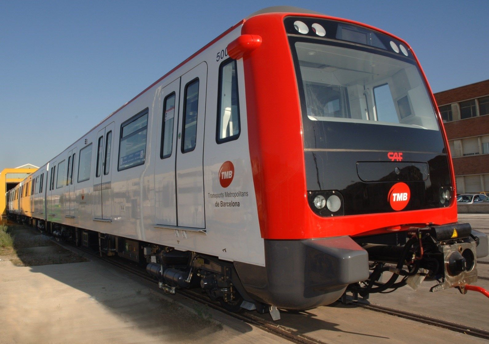 Un dels trens de CAF pel metro de Barcelona