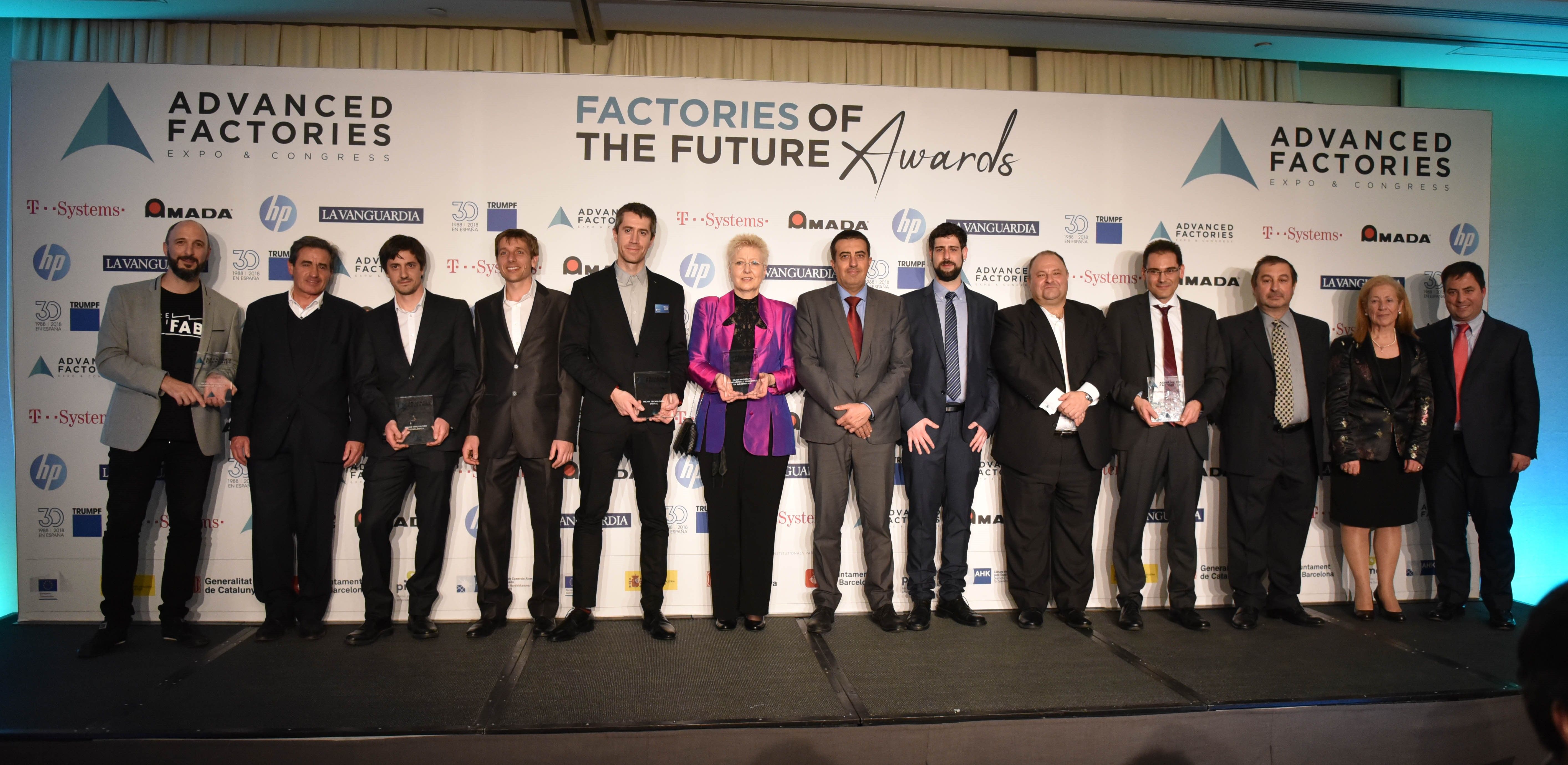 Els guardonats als Factories of the Future Awards | Cedida