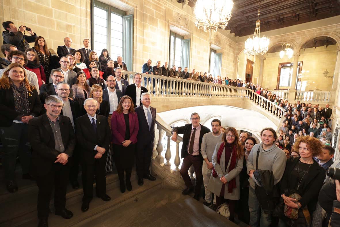 Autoritats i empreses que han rebut el premi "Compromís per la sostenibilitat Biosphere" | Cedida