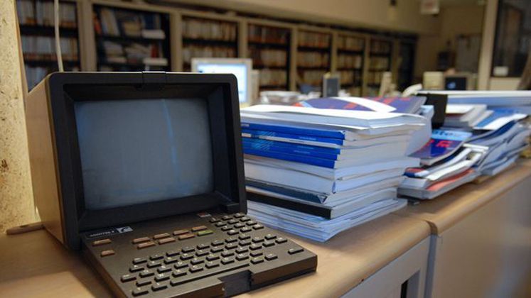 Uno de los terminales de Minitel