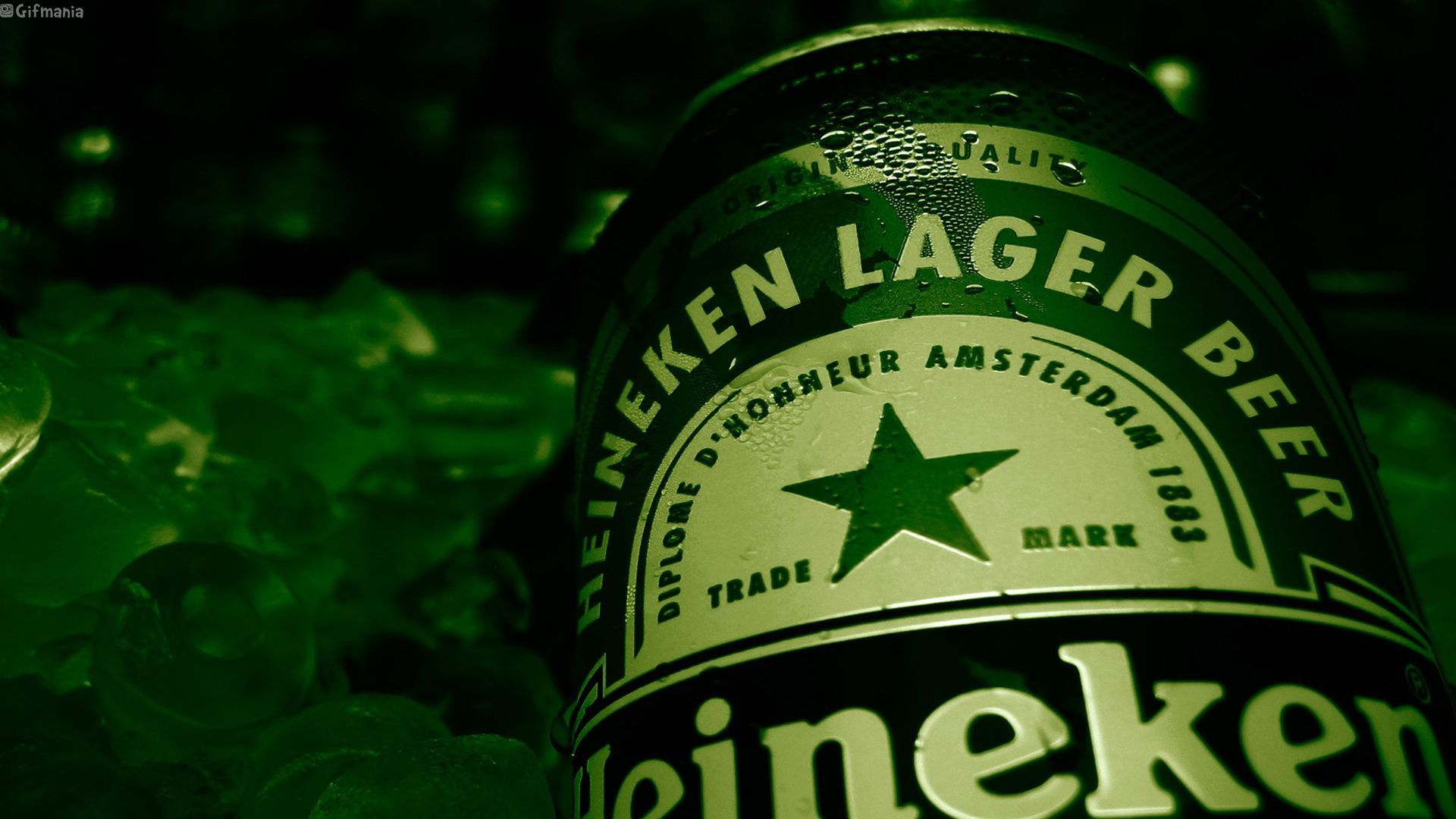 A las latas de Heineken aparecía el dibujo del hielo cuando la bebida estaba a una temperatura óptima