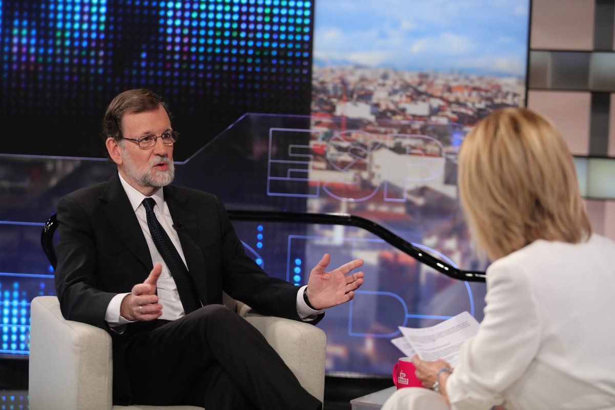 El president espanyol, Mariano Rajoy, al programa Espejo Público