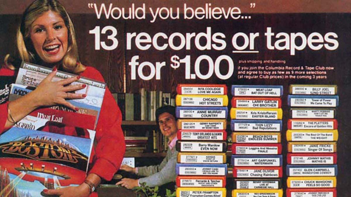 Publicitat del Columbia Record Club