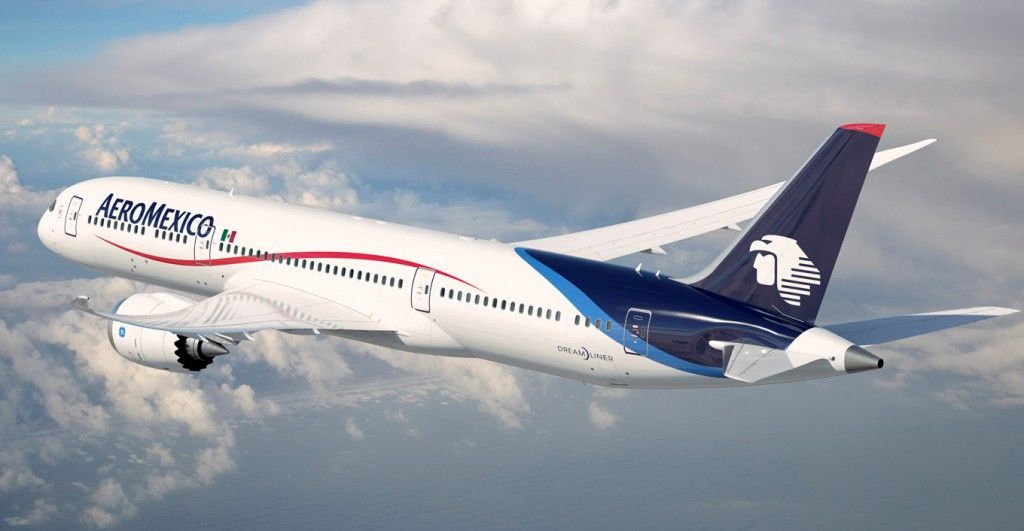 Uno de los aviones de Aeromexico