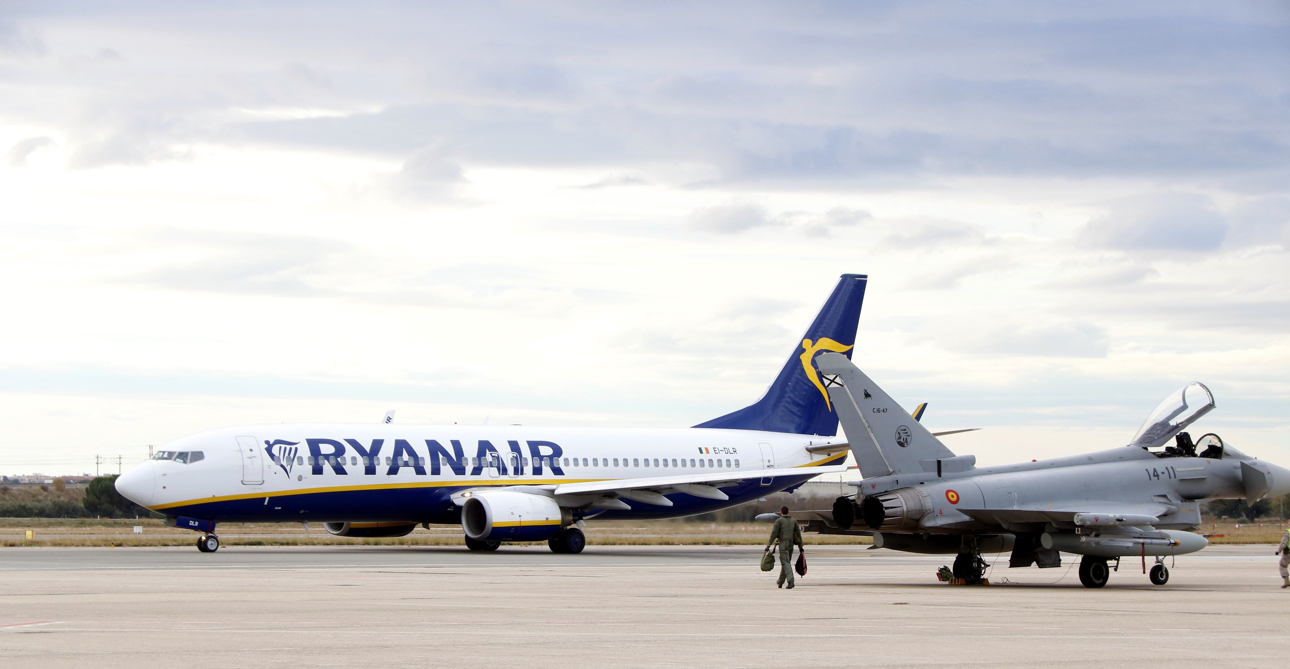 Un avió de Ryanair a l'aeroport de Reus