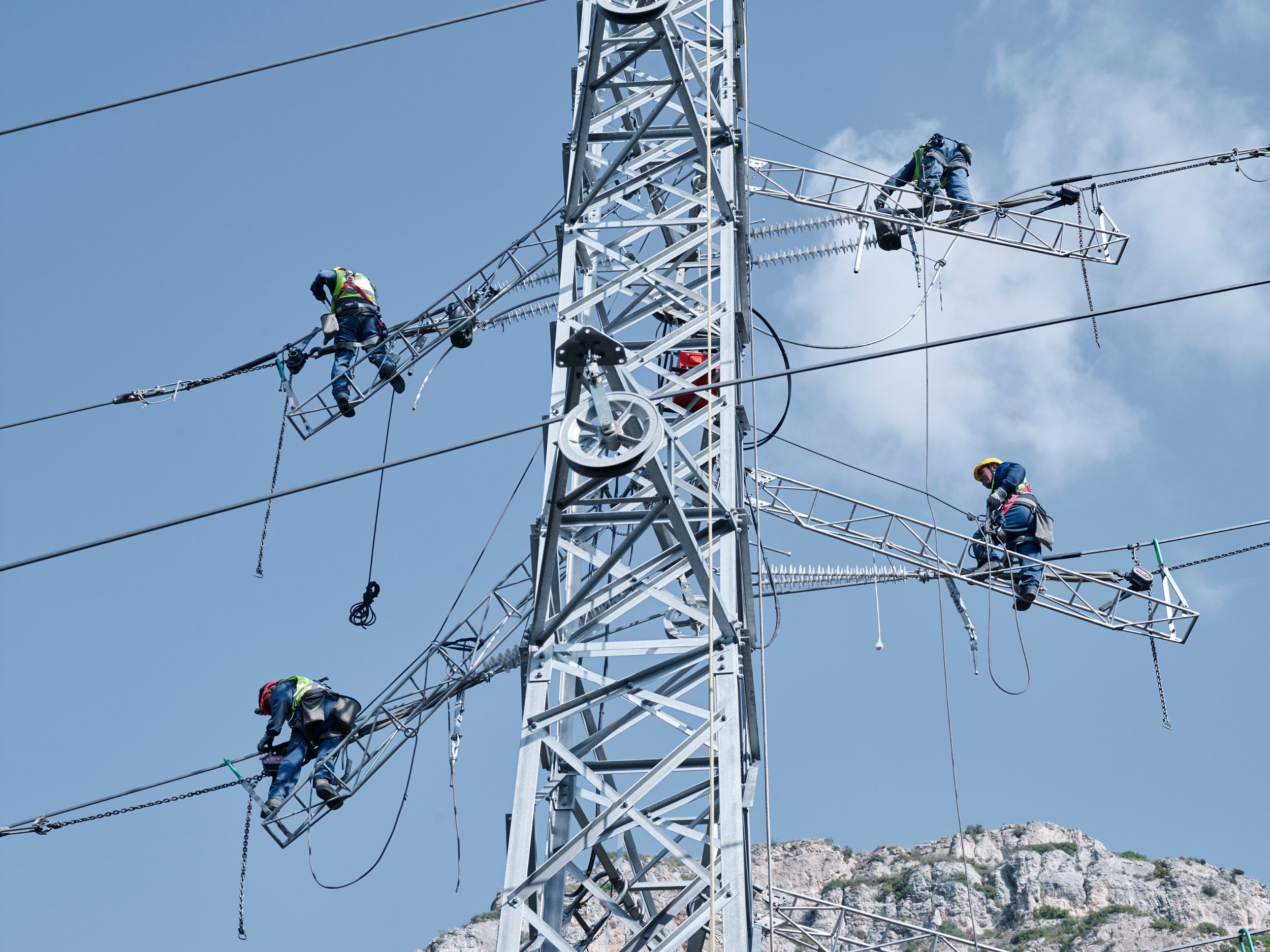 Una red elèctrica de Lleida. | ACN