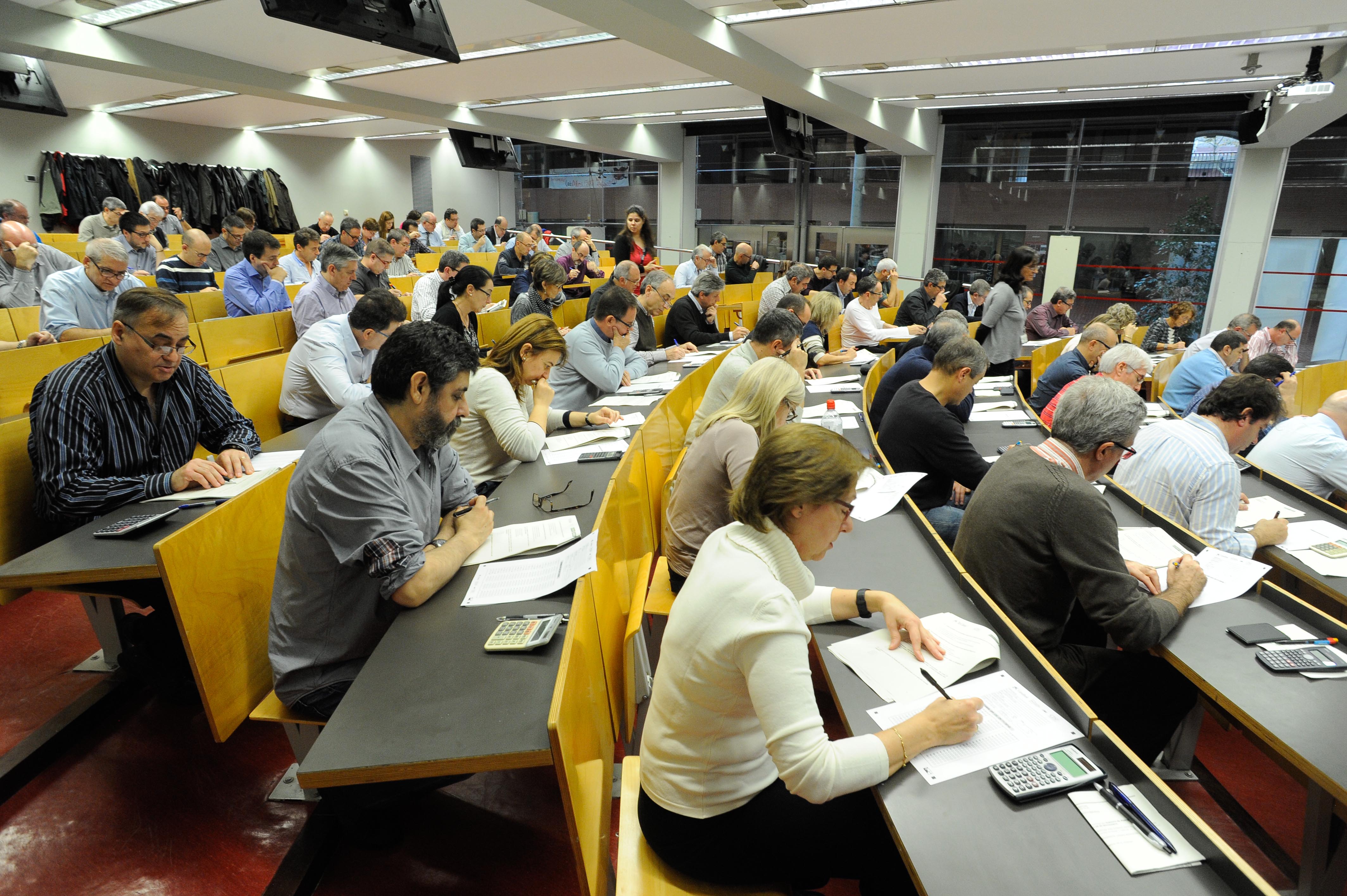 Una de les aules de la UPF, una de les universitats millor posicionades 