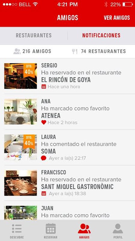 Atrapalo incorpora la creació de llistes amb els restaurants preferits de cada usuari