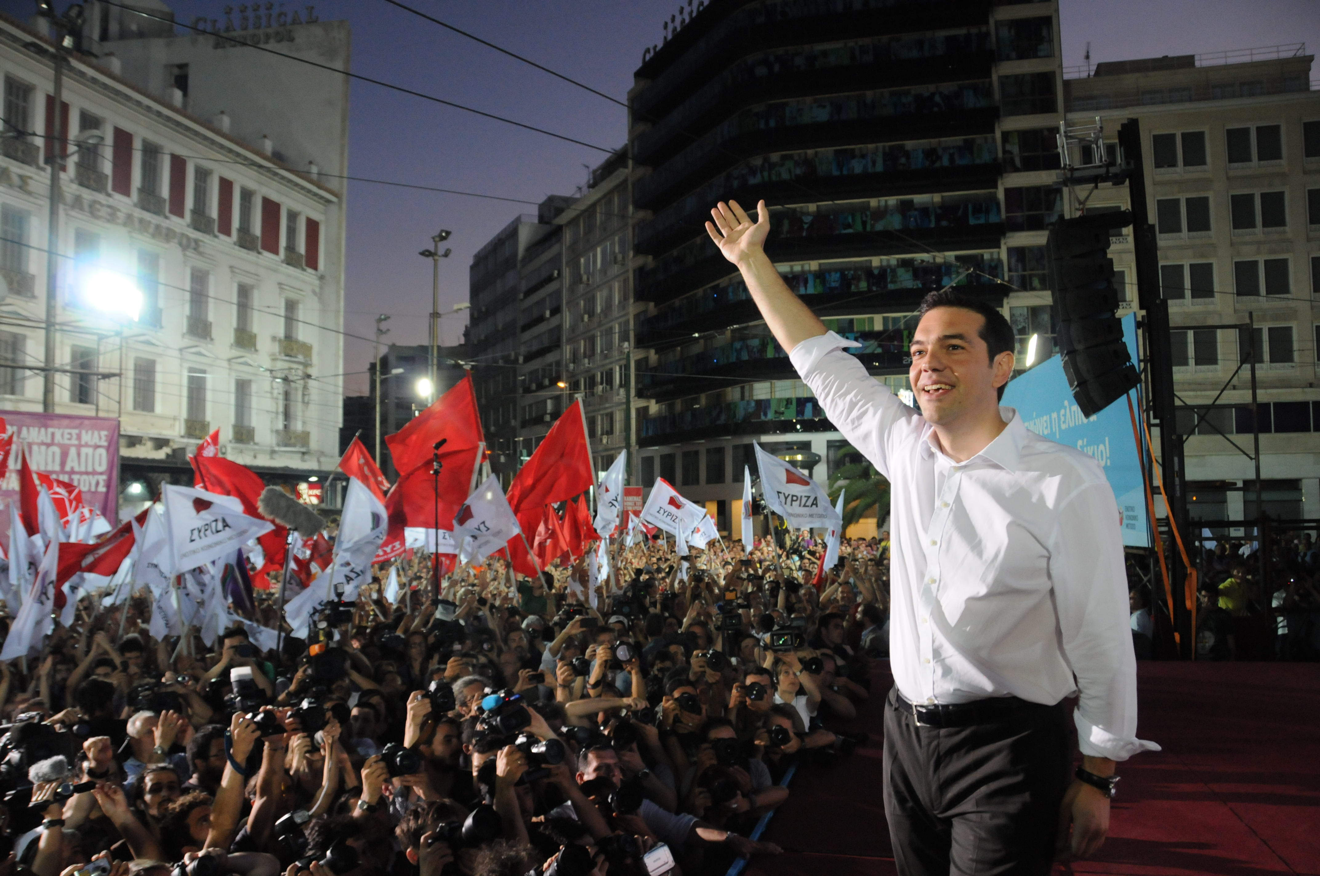 El líder de Syriza, Alexis Tsipras