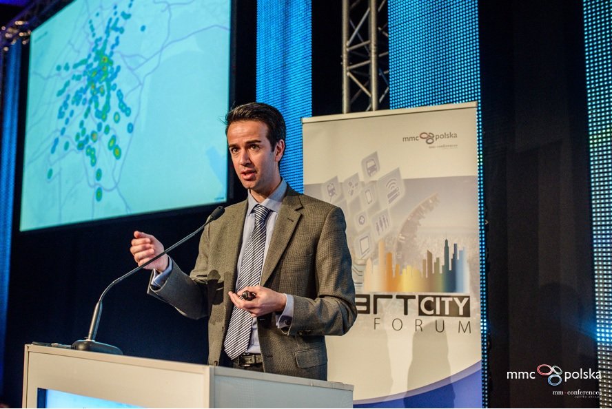 Albert Isern, CEO de Bismart, en el Smart City Forum de Varsòvia