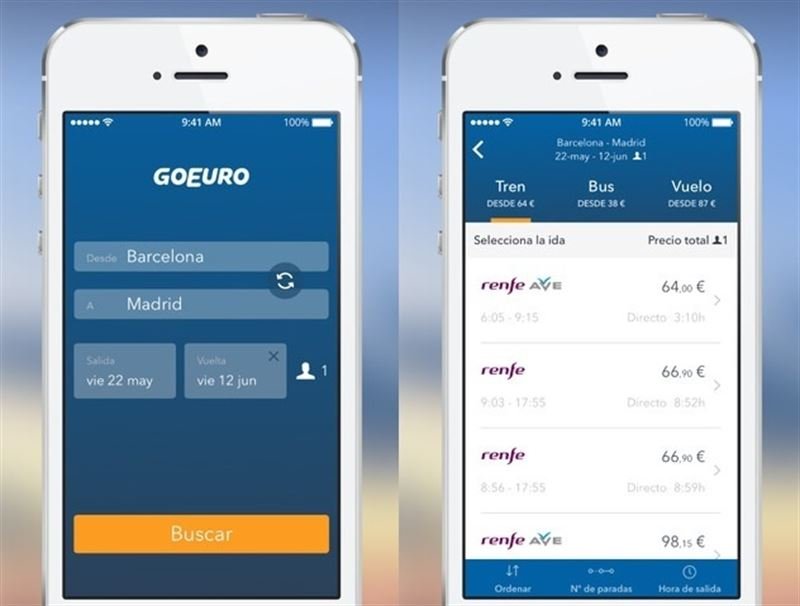 GoEuro engloba tota l'oferta de viatges en bus i tren d'Espanya