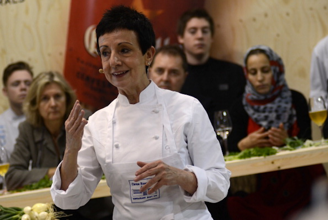 Carme Ruscalleda durante un 'showcooking' celebrado en Barcelona