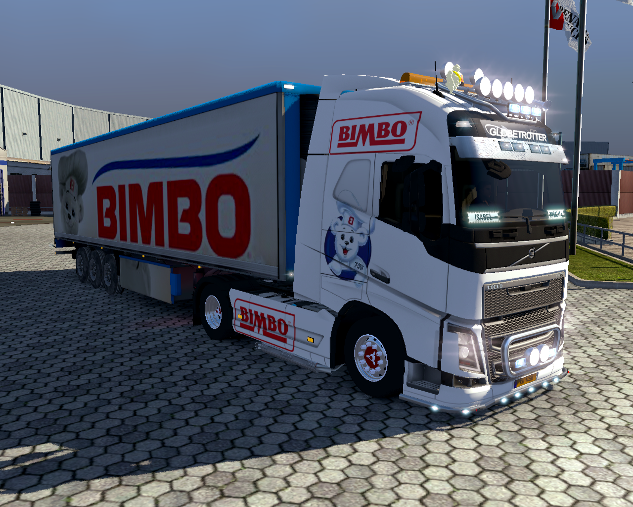 Un dels camions de Bimbo