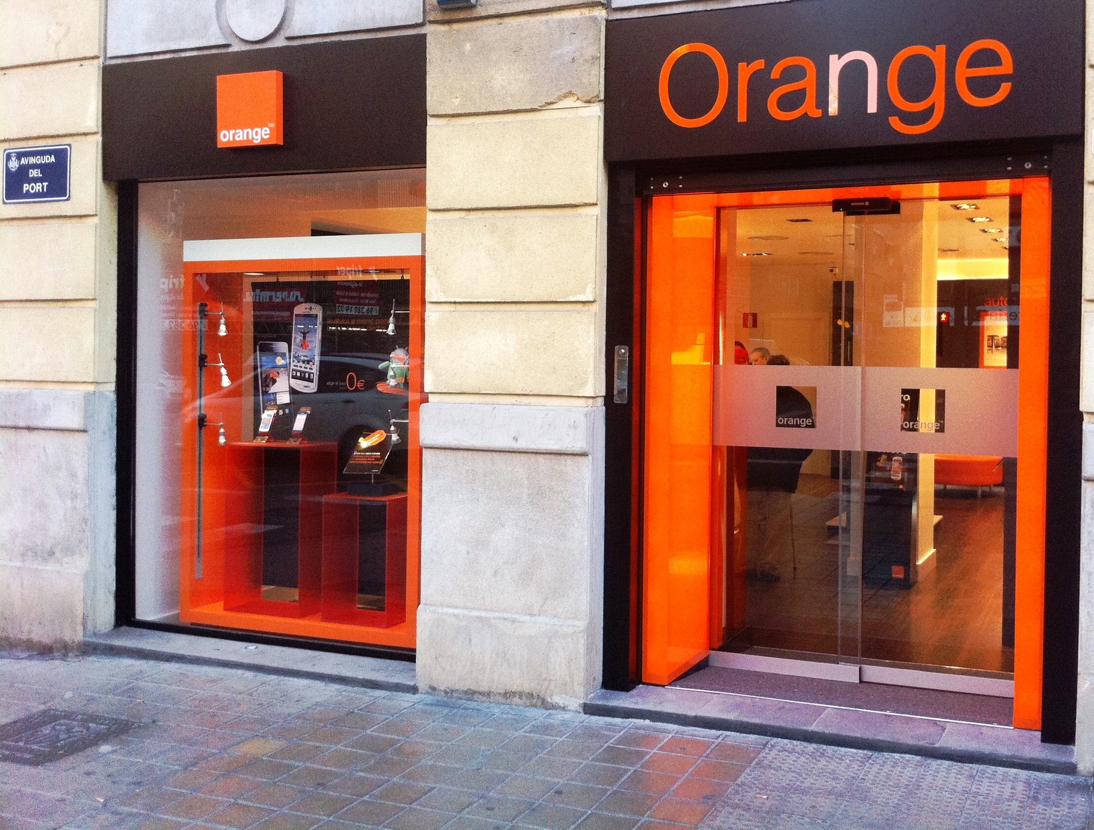 Una de les botigues d'Orange