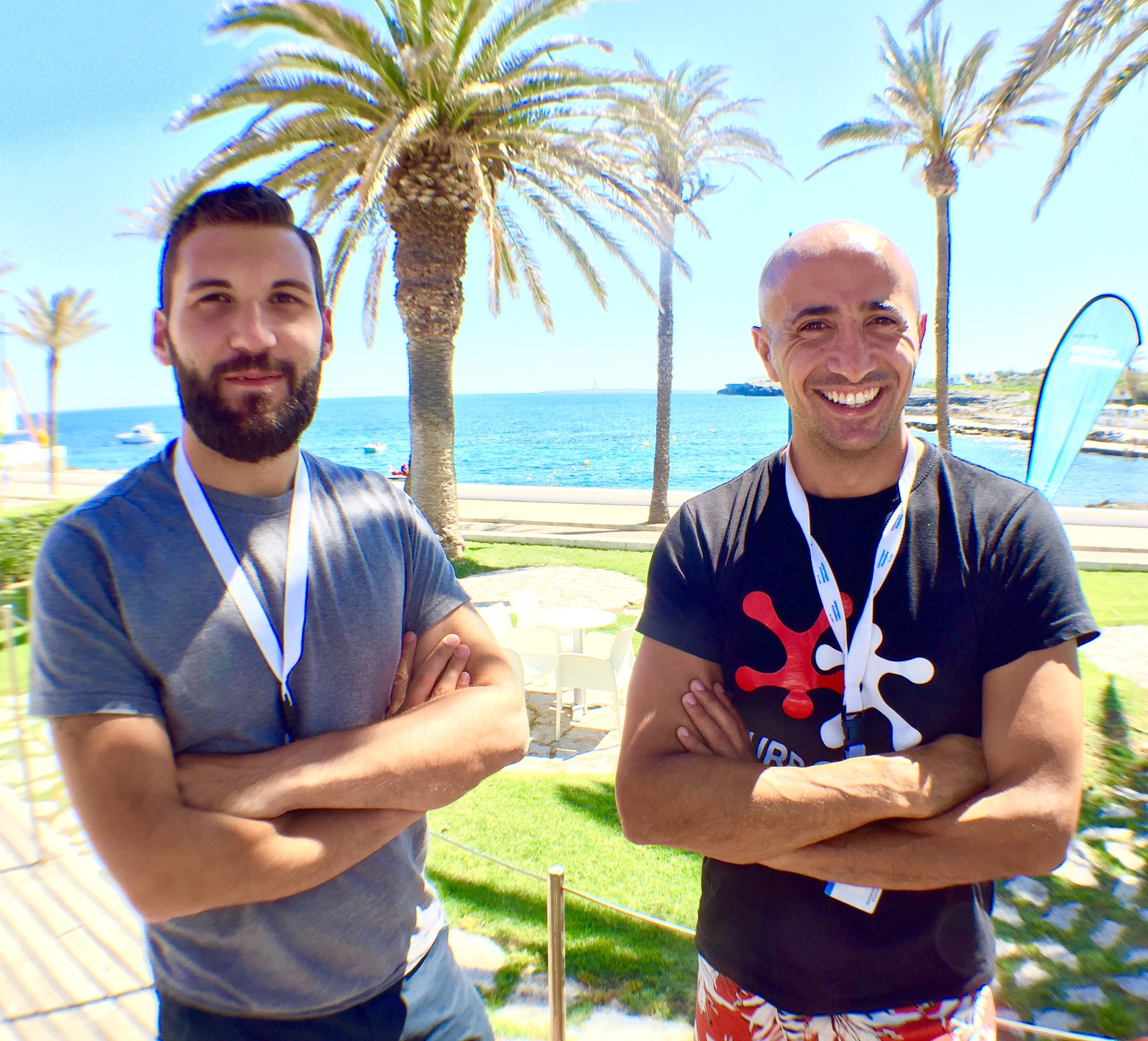 Marco Antonio Attisani i Matteo Squizzato durant el programa Menorca Millennials