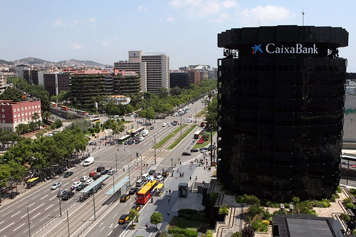 Seu de CaixaBank a l'Avinguda Diagonal de Barcelona