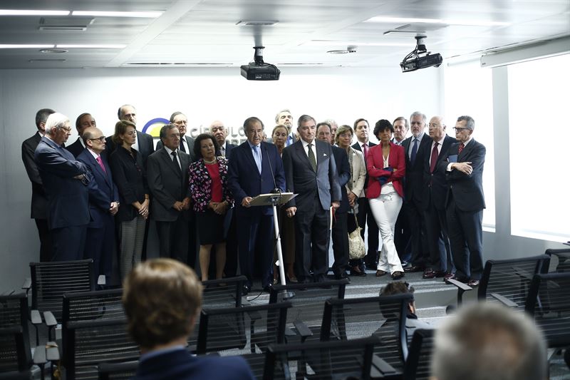 Imatge de la roda de premsa del Círculo de Empresarios a Madrid