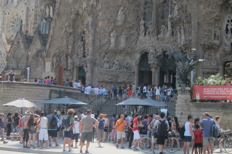 La Sagrada Família, un dels edificis més visitats de Barcelona  