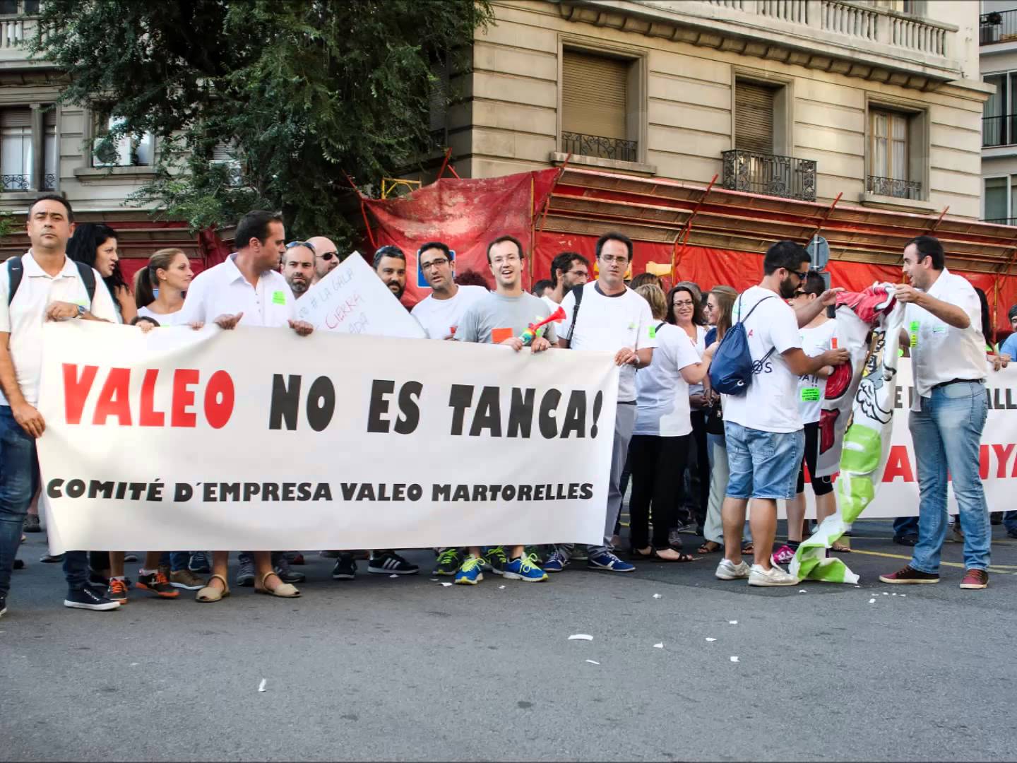 La plantilla de Valeo es manifetsa contra el tancament de la planta de Martorelles