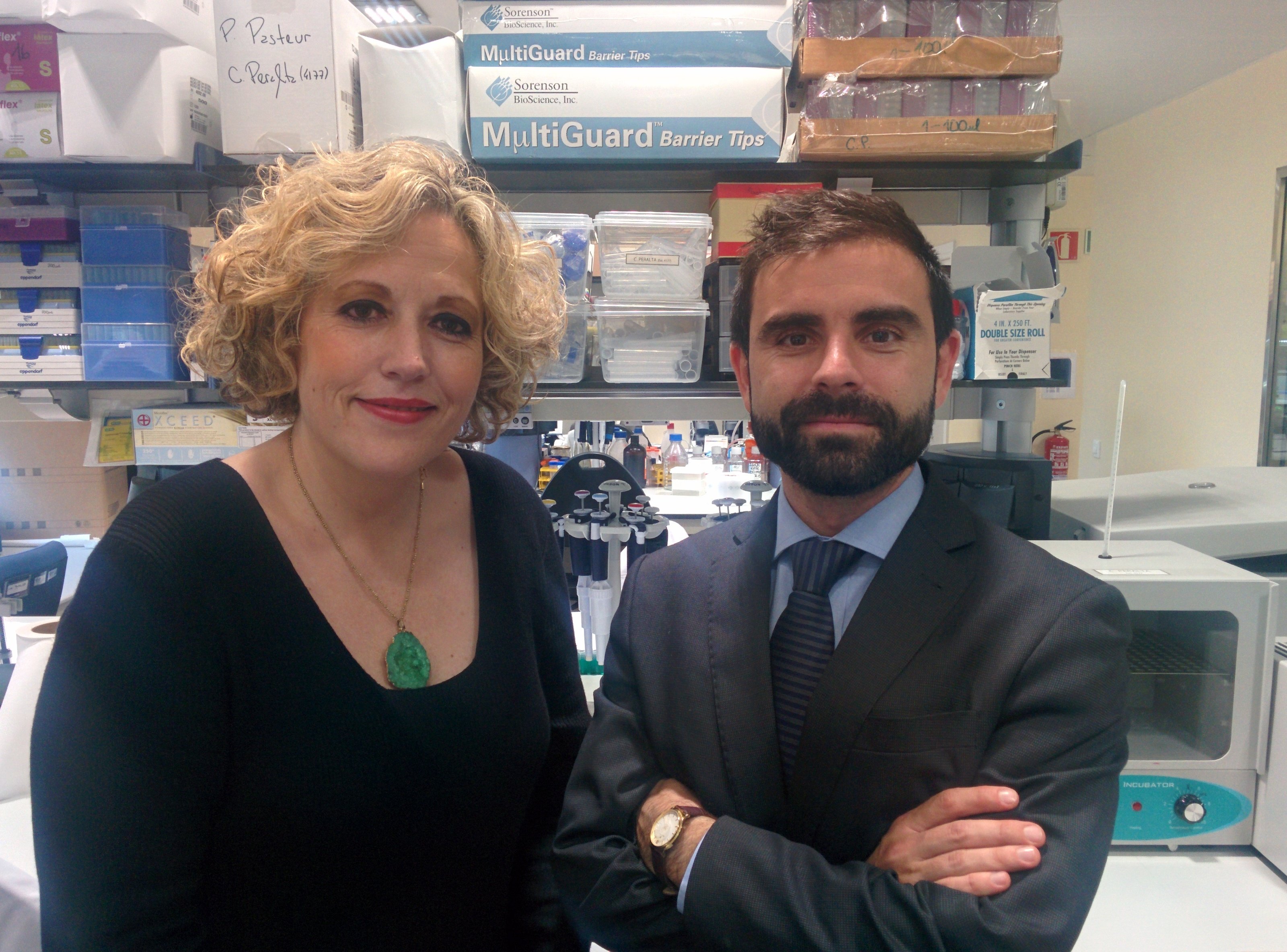 La doctora Carmen Peralta i Ignasi Heras, de Transplant Biomedicals