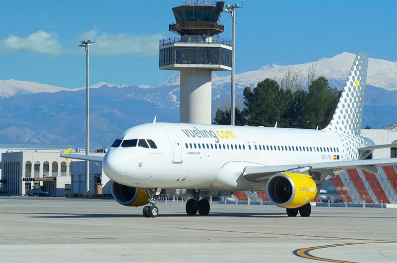 Un dels avions de Vueling