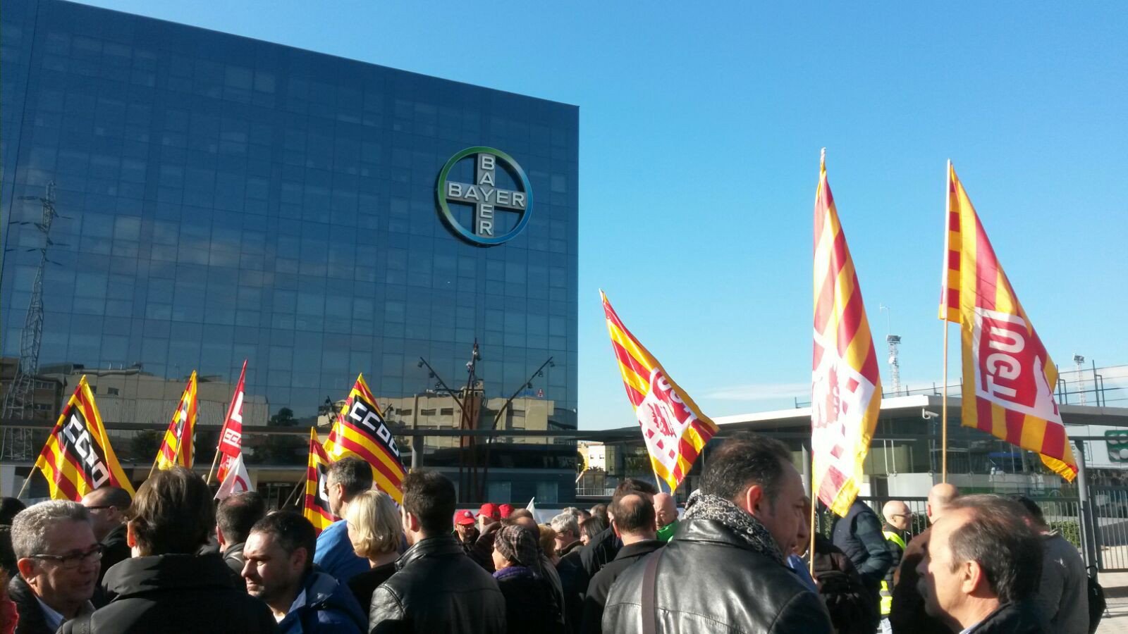 Mobilitzaciones a les portes de Covestro a Tarragona