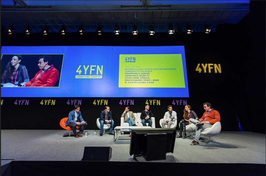 Panell en una de les últimes edicions del 4YFN 